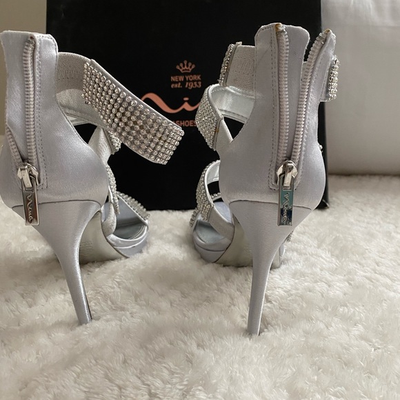 Nina silver rhinestone heels - Picture 4 of 5